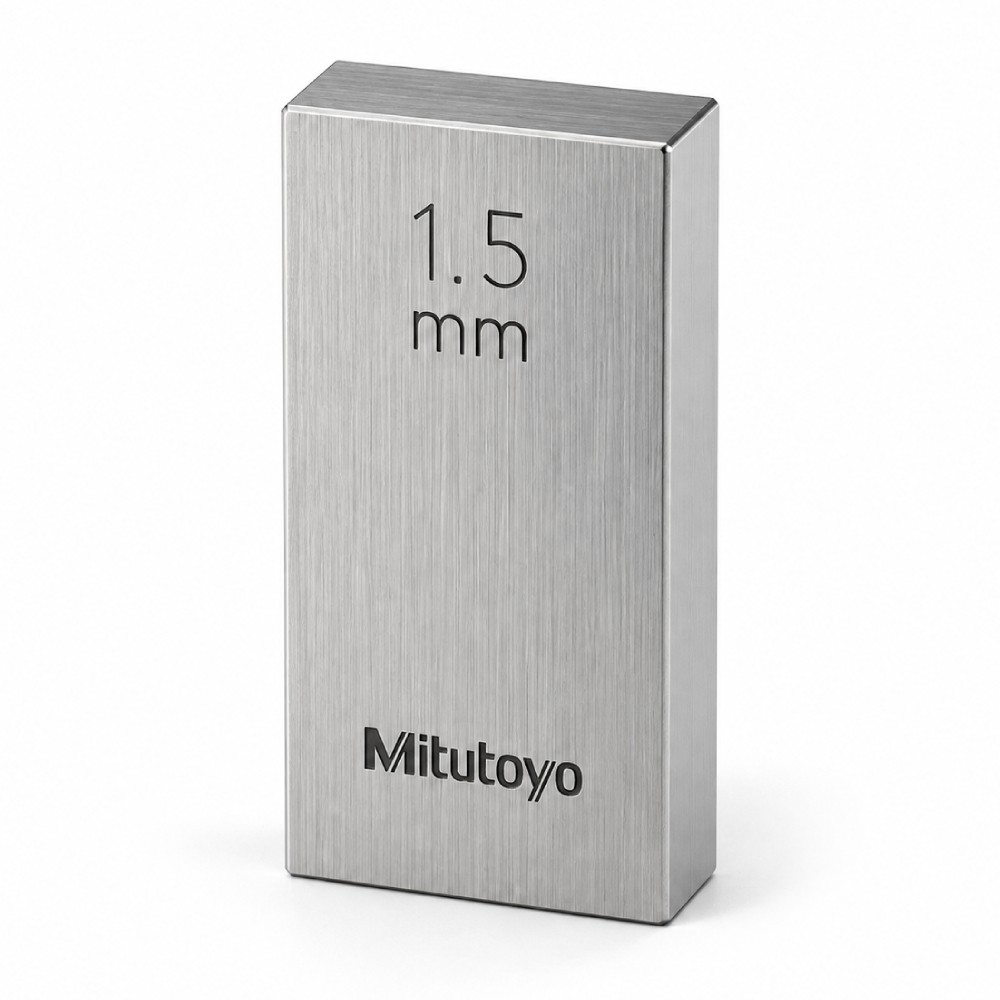 เกจบล๊อคเดี่ยว MITUTOYO Gauge Blocks Individual  Series 516  1641 031 ขนาด 1 5มิล เกรด 1  เหล็ก 
