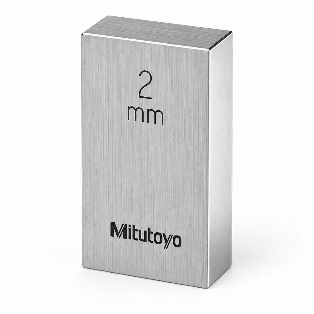 เกจบล๊อคเดี่ยว MITUTOYO Gauge Blocks Individual  Series 516  1690 041 ขนาด 2มิล เกรด 2  เหล็ก 
