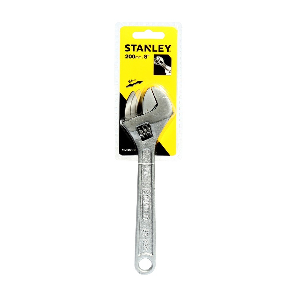 ประแจเลื่อนชุบขาว STANLEY 87 432 1 8 นิ้ว