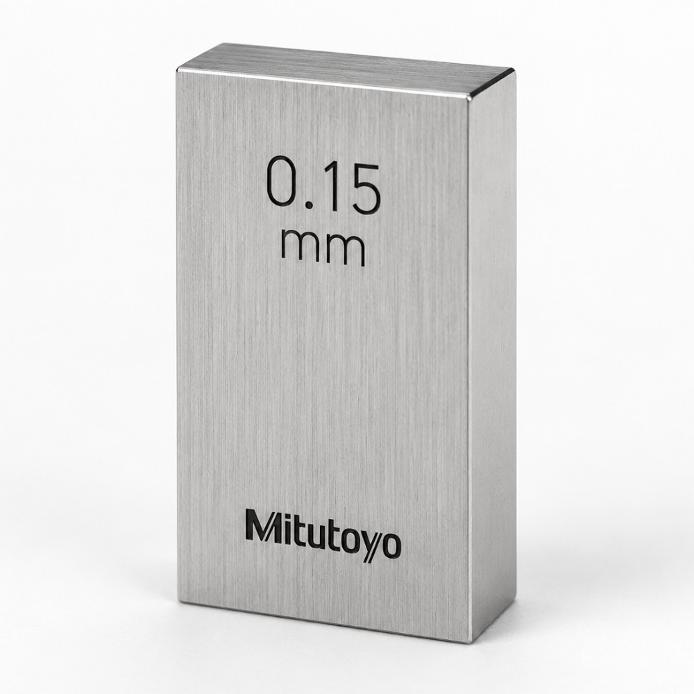 เกจบล๊อคเดี่ยว MITUTOYO Gauge Blocks Individual  Series 516  1822 031 ขนาด 0 15มิล เกรด 1  เหล็ก 