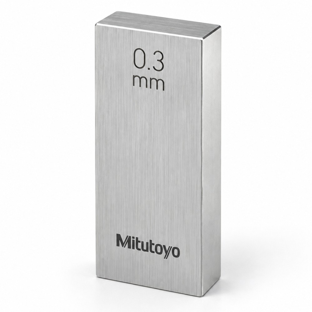 เกจบล๊อคเดี่ยว MITUTOYO Gauge Blocks Individual  Series 516  1825 041 ขนาด 0 3มิล เกรด 2  เหล็ก 