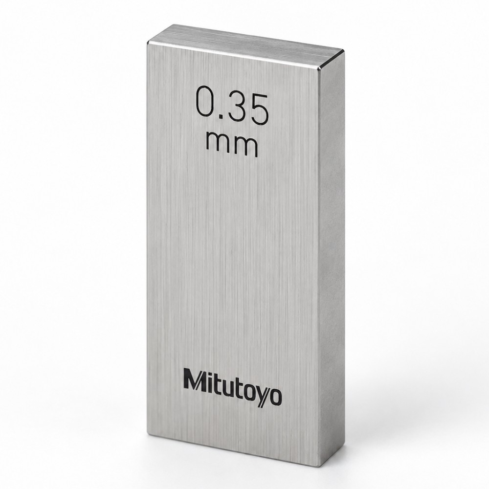 เกจบล๊อคเดี่ยว MITUTOYO Gauge Blocks Individual  Series 516  1826 031 ขนาด 0 35มิล เกรด 1  เหล็ก 