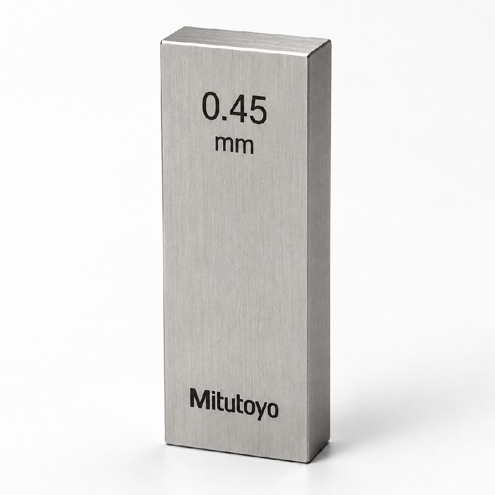 เกจบล๊อคเดี่ยว MITUTOYO Gauge Blocks Individual  Series 516  1828 041 ขนาด 0 45มิล เกรด 2  เหล็ก 