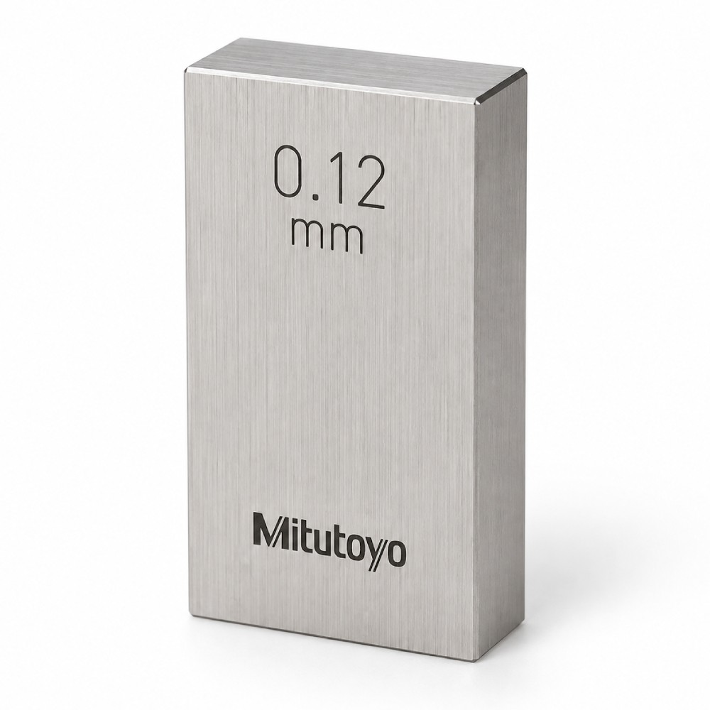 เกจบล๊อคเดี่ยว MITUTOYO Gauge Blocks Individual  Series 516  1861 041 ขนาด 0 12มิล เกรด 2  เหล็ก 