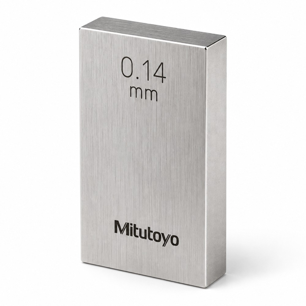 เกจบล๊อคเดี่ยว MITUTOYO Gauge Blocks Individual  Series 516  1863 031 ขนาด 0 14มิล เกรด 1  เหล็ก 