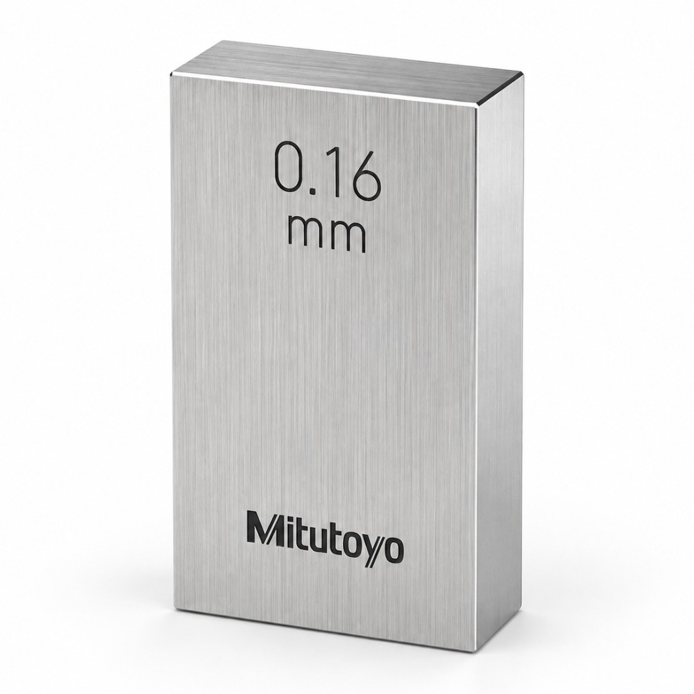 เกจบล๊อคเดี่ยว MITUTOYO Gauge Blocks Individual  Series 516  1864 021 ขนาด 0 16มิล เกรด 0  เหล็ก 