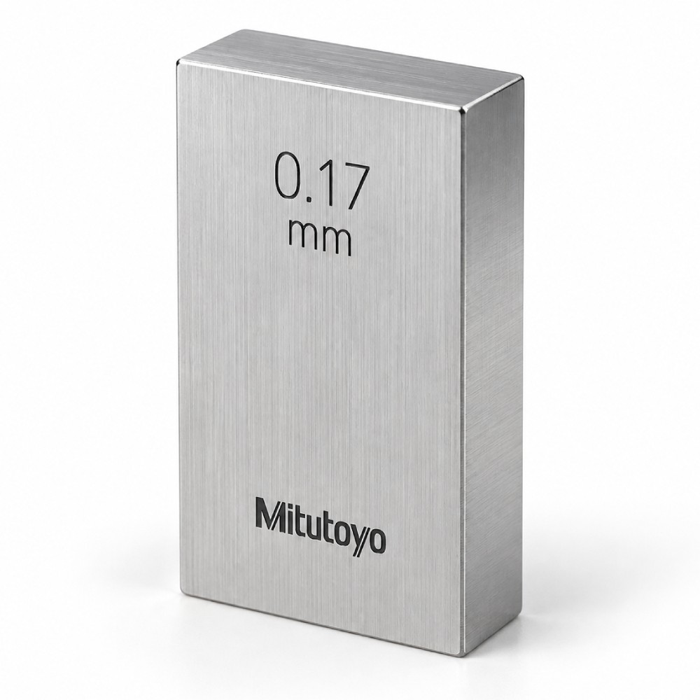 เกจบล๊อคเดี่ยว MITUTOYO Gauge Blocks Individual  Series 516  1865 031 ขนาด 0 17มิล เกรด 1  เหล็ก 