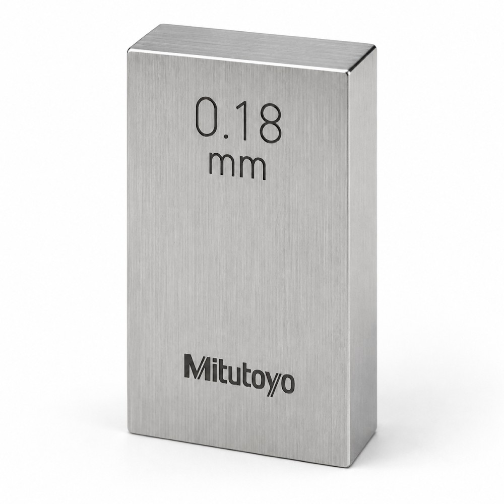 เกจบล๊อคเดี่ยว MITUTOYO Gauge Blocks Individual  Series 516  1866 021 ขนาด 0 18มิล เกรด 0  เหล็ก 