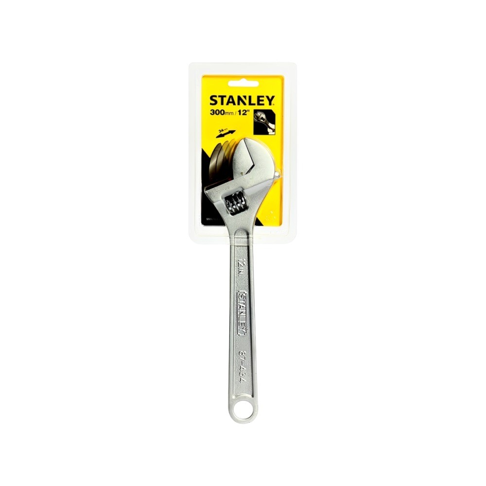 ประแจเลื่อนชุบขาว STANLEY 87 434 1 12 นิ้ว