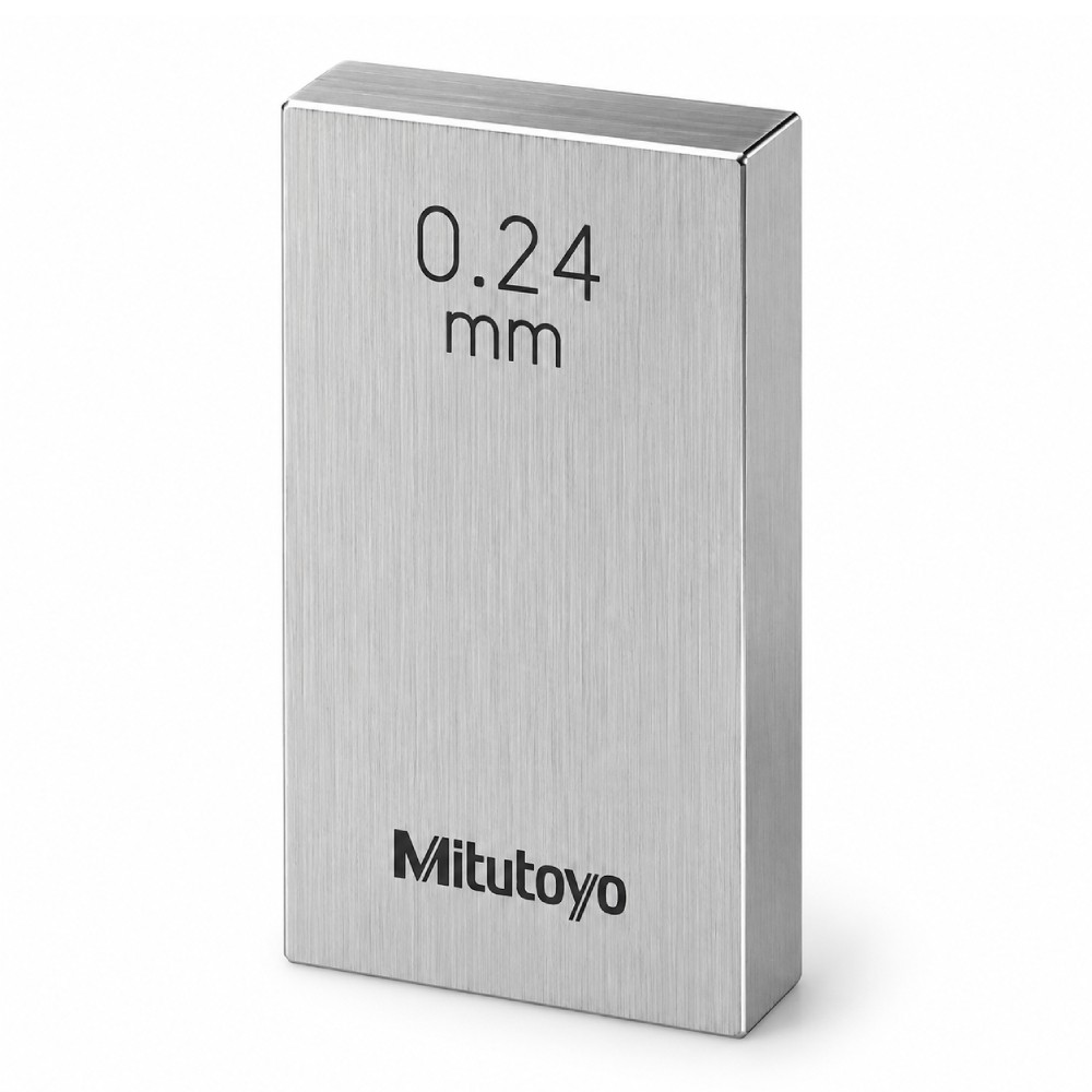 เกจบล๊อคเดี่ยว MITUTOYO Gauge Blocks Individual  Series 516  1871 031 ขนาด 0 24มิล เกรด 1  เหล็ก 