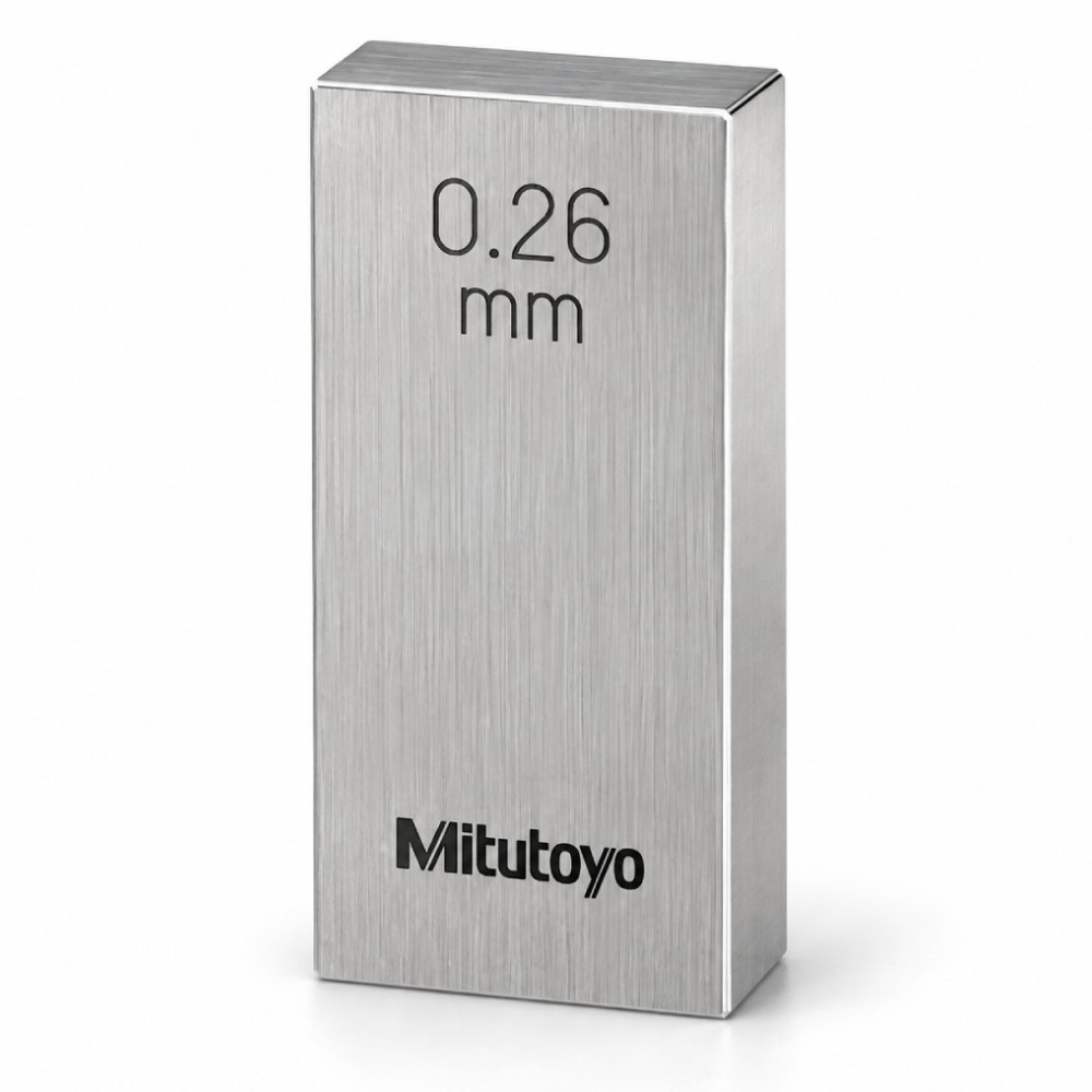เกจบล๊อคเดี่ยว MITUTOYO Gauge Blocks Individual  Series 516  1872 021 ขนาด 0 26มิล เกรด 0  เหล็ก 