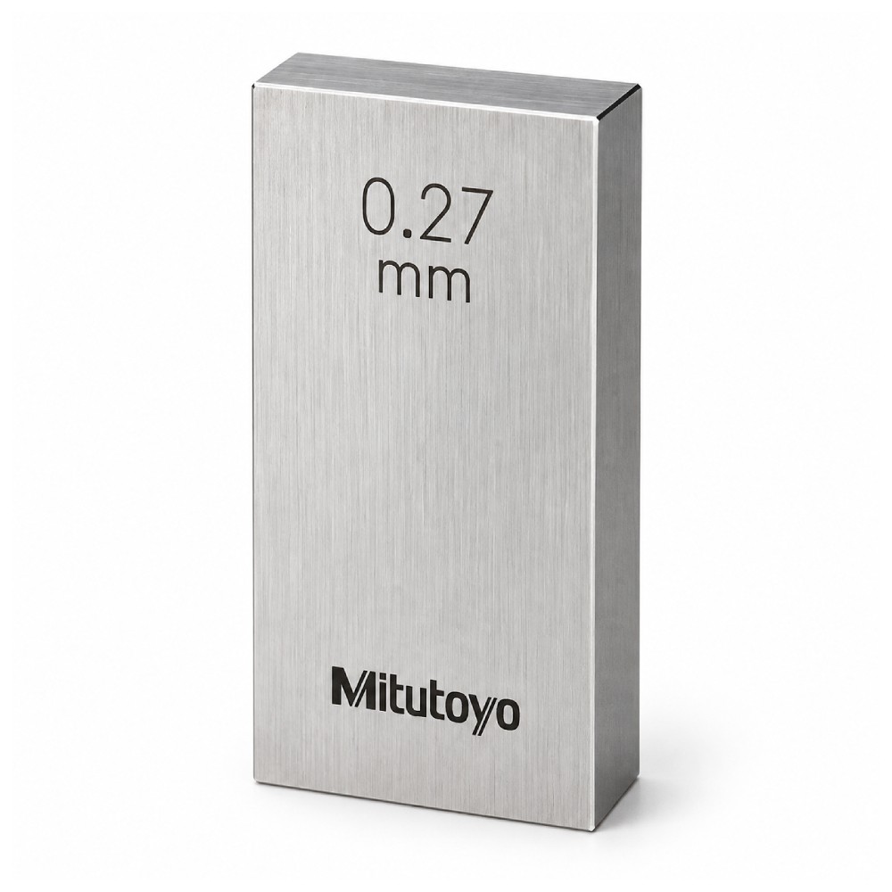 เกจบล๊อคเดี่ยว MITUTOYO Gauge Blocks Individual  Series 516  1873 041 ขนาด 0 27มิล เกรด 2  เหล็ก 