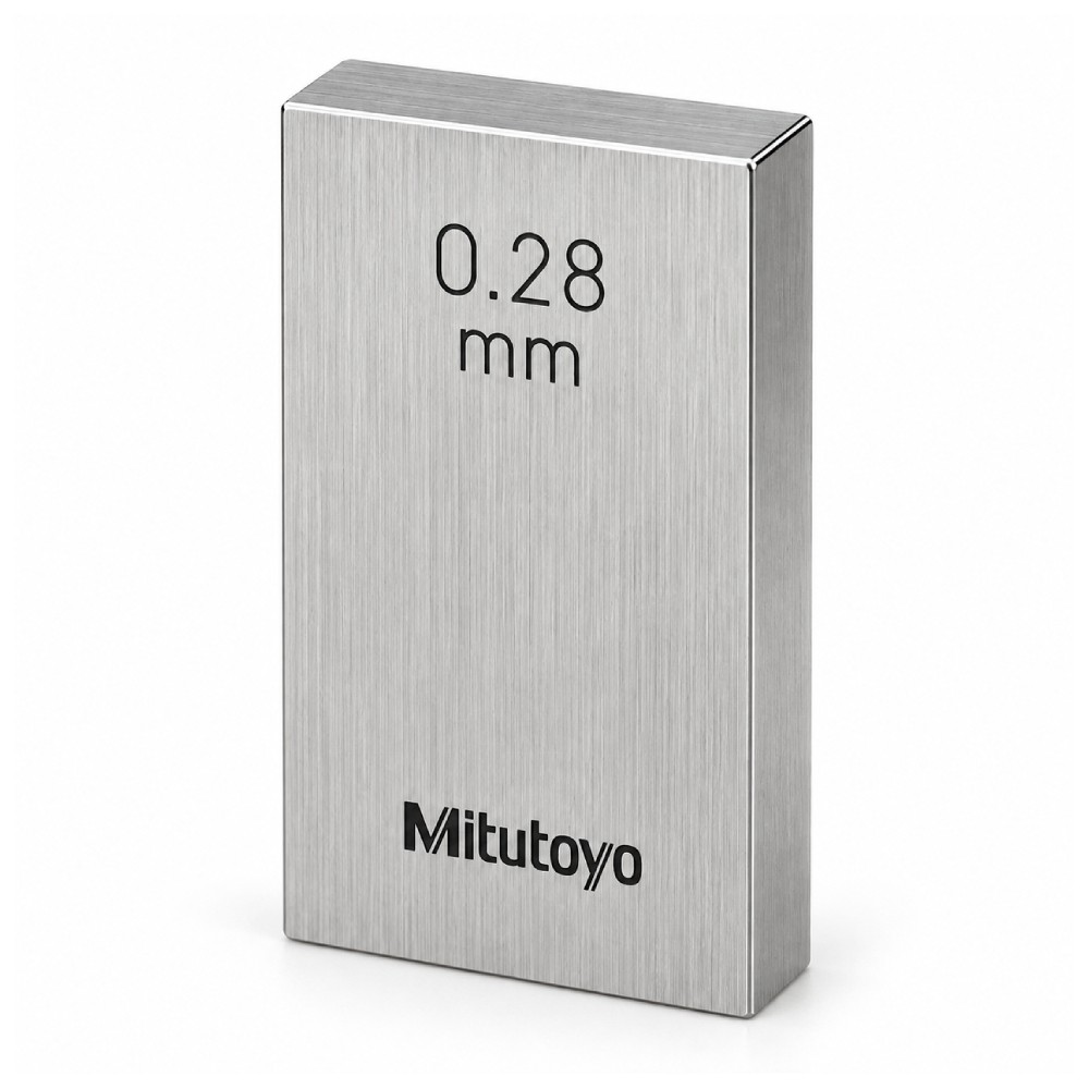 เกจบล๊อคเดี่ยว MITUTOYO Gauge Blocks Individual  Series 516  1874 031 ขนาด 0 28มิล เกรด 1  เหล็ก 
