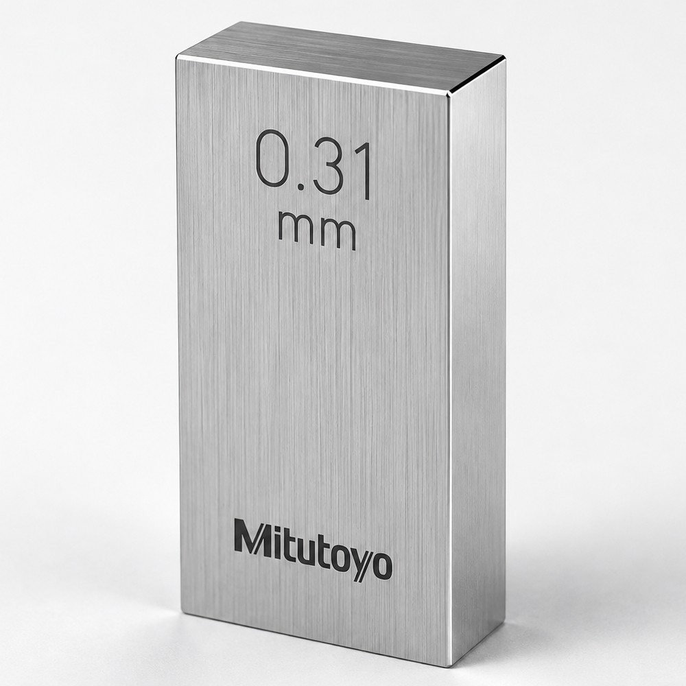 เกจบล๊อคเดี่ยว MITUTOYO Gauge Blocks Individual  Series 516  1876 031 ขนาด 0 31มิล เกรด 1  เหล็ก 