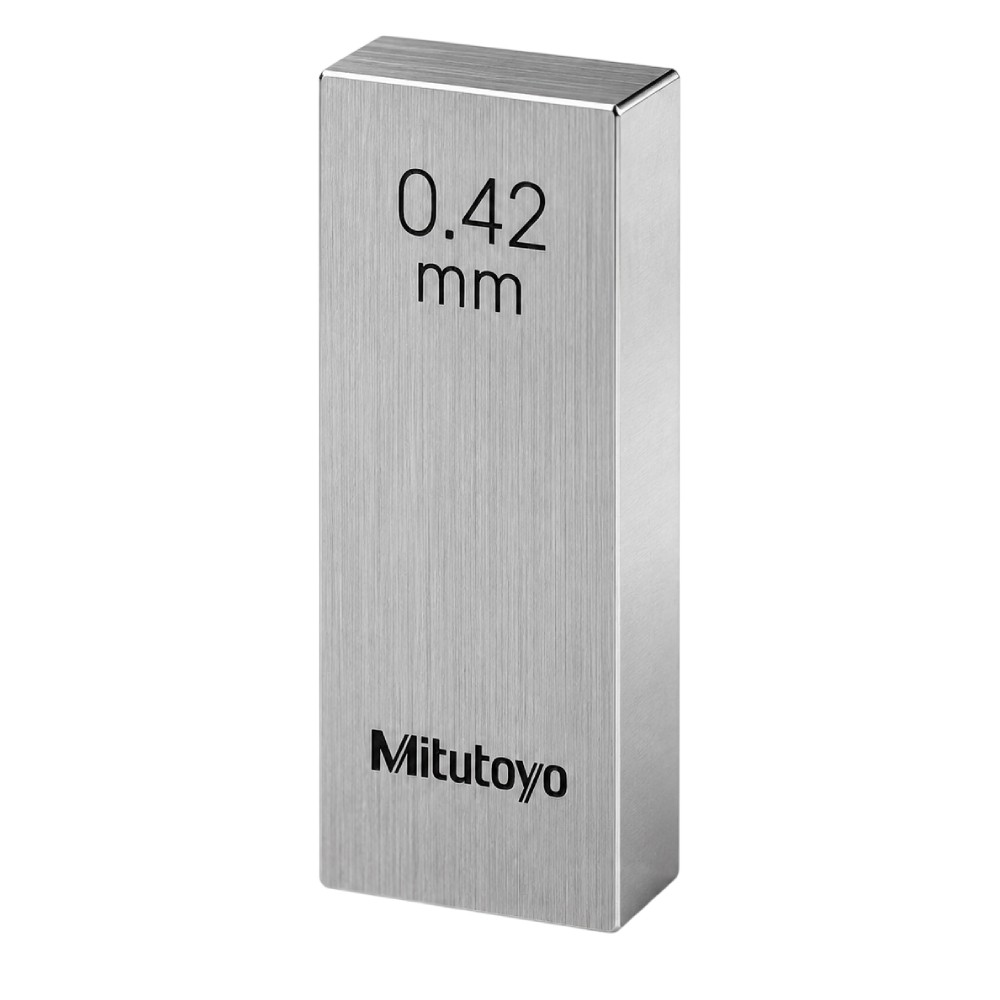 เกจบล๊อคเดี่ยว MITUTOYO Gauge Blocks Individual  Series 516  1885 031 ขนาด 0 42มิล เกรด 1  เหล็ก 