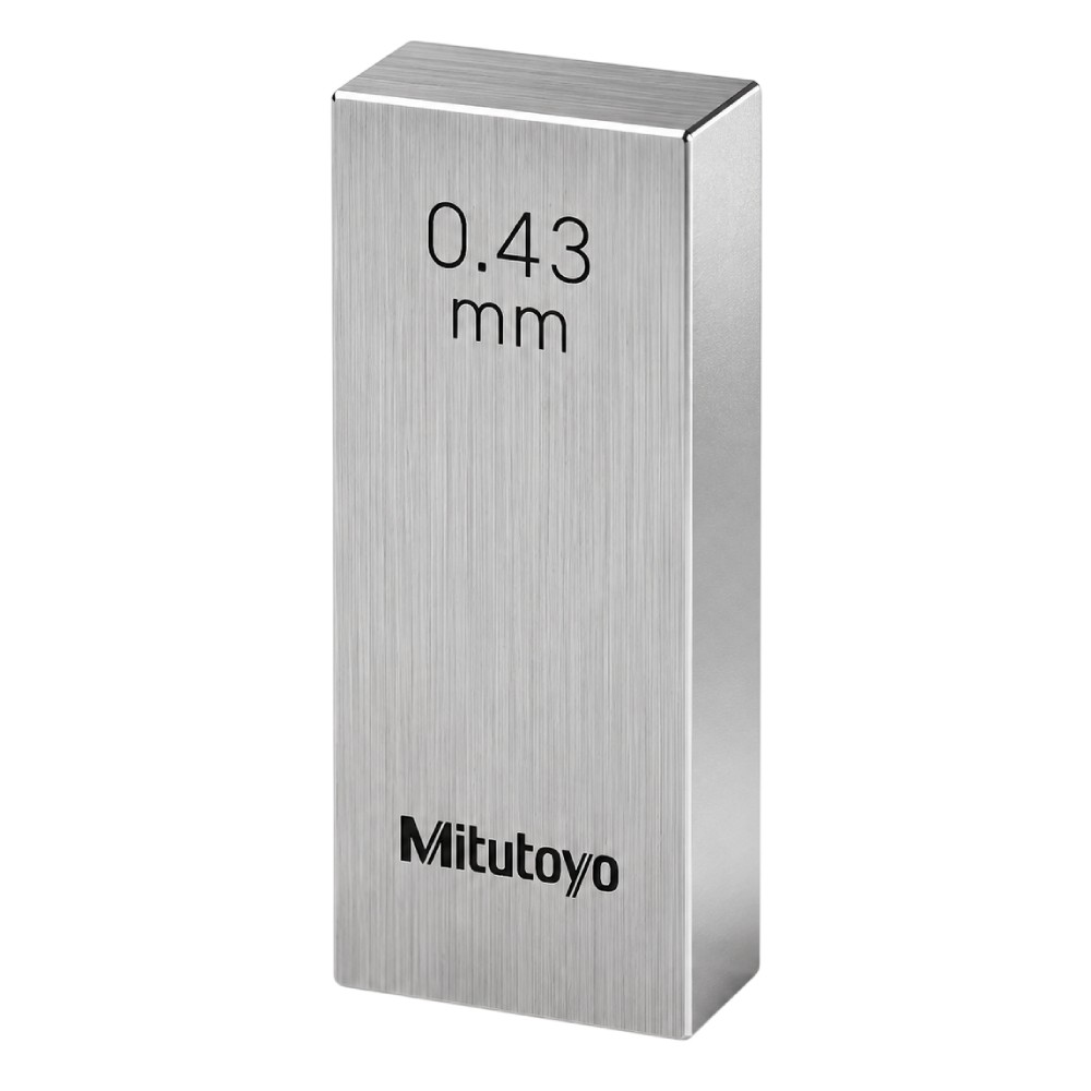 เกจบล๊อคเดี่ยว MITUTOYO Gauge Blocks Individual  Series 516  1886 021 ขนาด 0 43มิล เกรด 0  เหล็ก 
