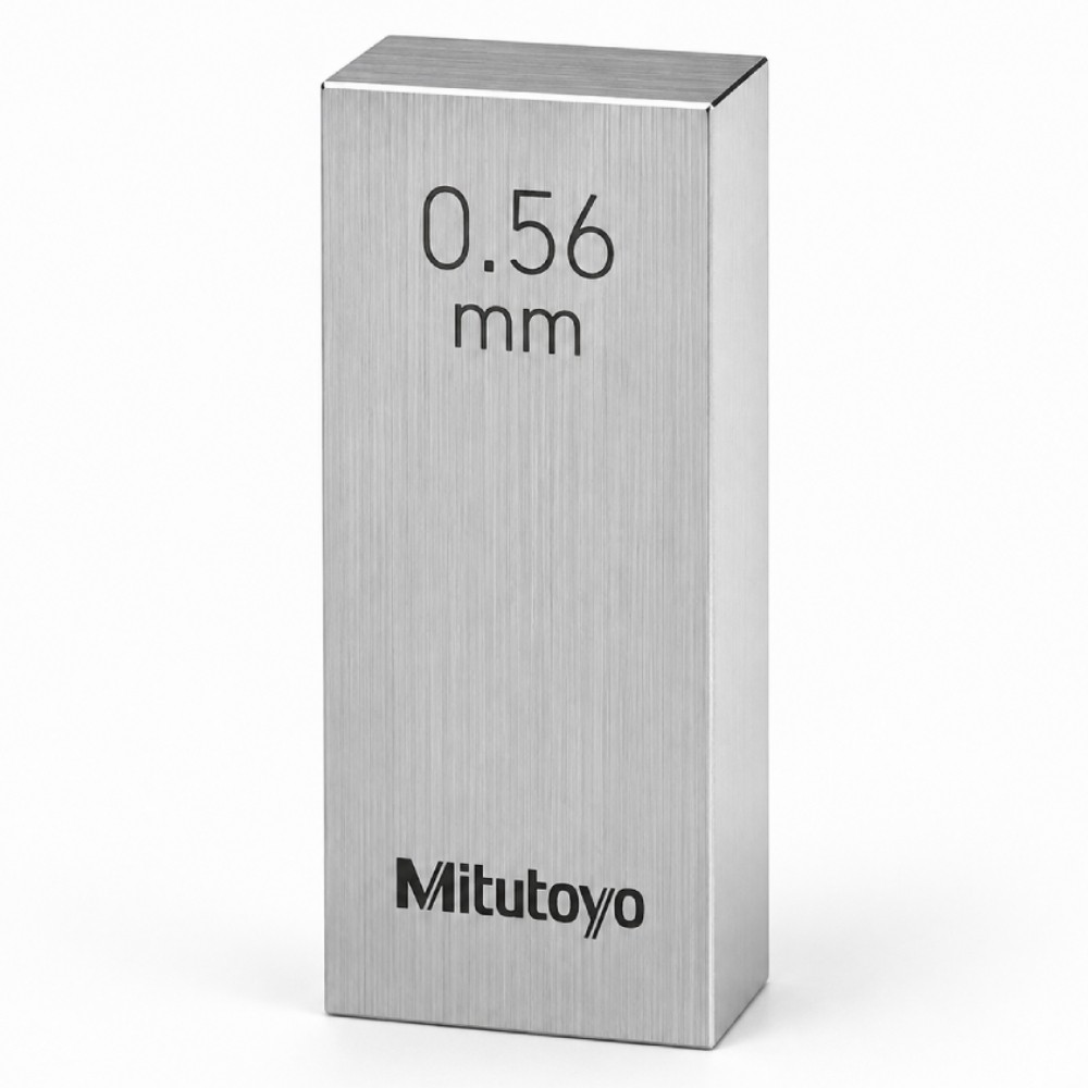 เกจบล๊อคเดี่ยว MITUTOYO Gauge Blocks Individual  Series 516  1897 031 ขนาด 0 56มิล เกรด 1  เหล็ก 