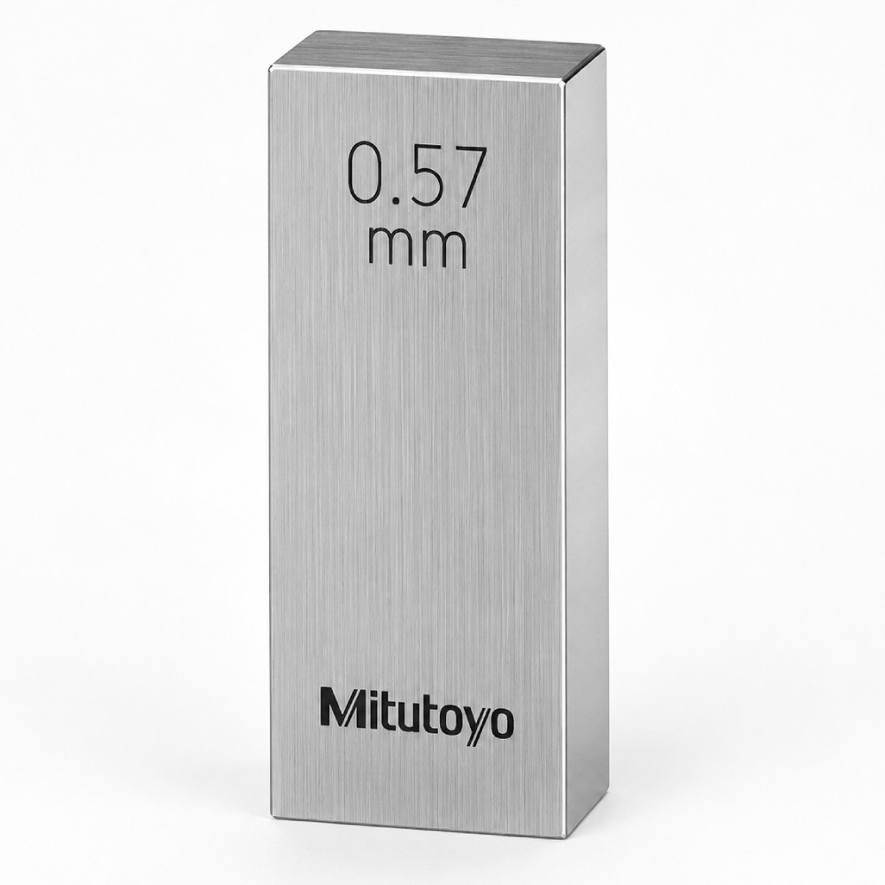เกจบล๊อคเดี่ยว MITUTOYO Gauge Blocks Individual  Series 516  1898 021 ขนาด 0 57มิล เกรด 0  เหล็ก 