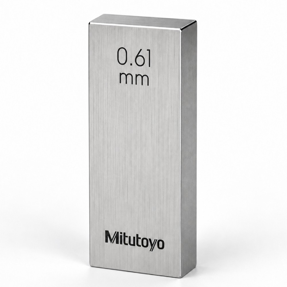 เกจบล๊อคเดี่ยว MITUTOYO Gauge Blocks Individual  Series 516  1902 021 ขนาด 0 61มิล เกรด 0  เหล็ก 