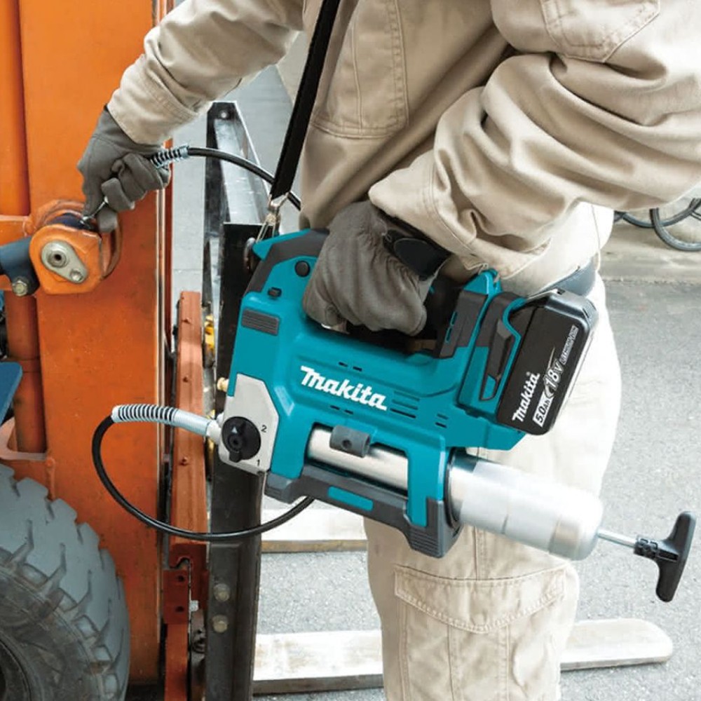 เครื่องอัดจารบีไร้สาย MAKITA DGP180RT Grease Gun LXT 18V พร้อมแบตเตอรี่และแท่นชาร์จ
