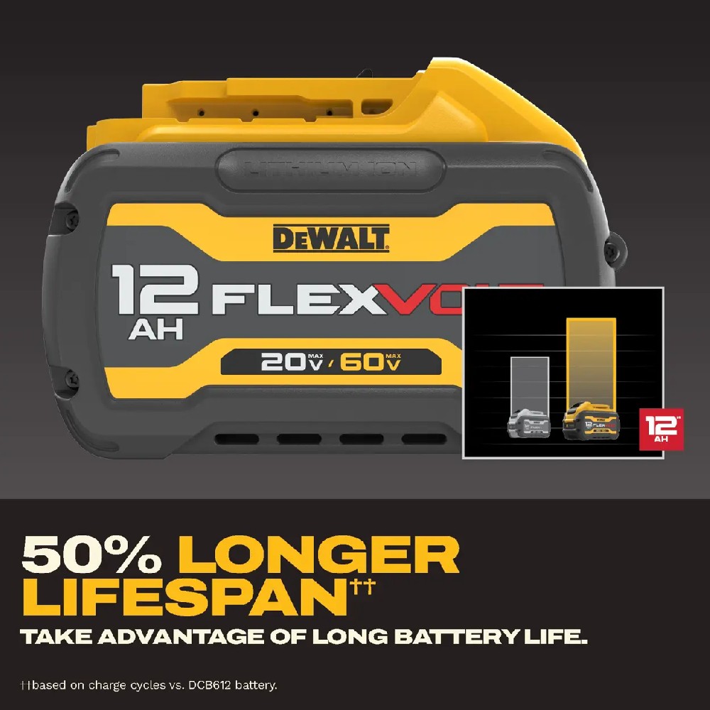 แบตเตอรี่ DeWALT DCB6112 20V 60V MAX FLEXVOLT® ขนาด 12 0 Ah