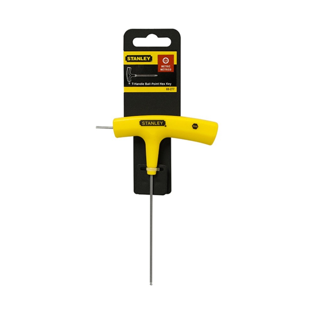 ประแจหกเหลี่ยม ด้ามตัวT STANLEY 69 277 ขนาด 2 มม 