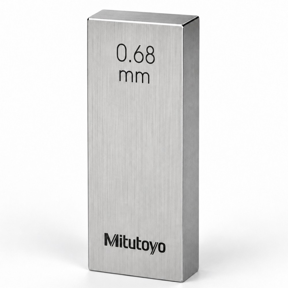 เกจบล๊อคเดี่ยว MITUTOYO Gauge Blocks Individual  Series 516  1909 021 ขนาด 0 68มิล เกรด 0  เหล็ก 