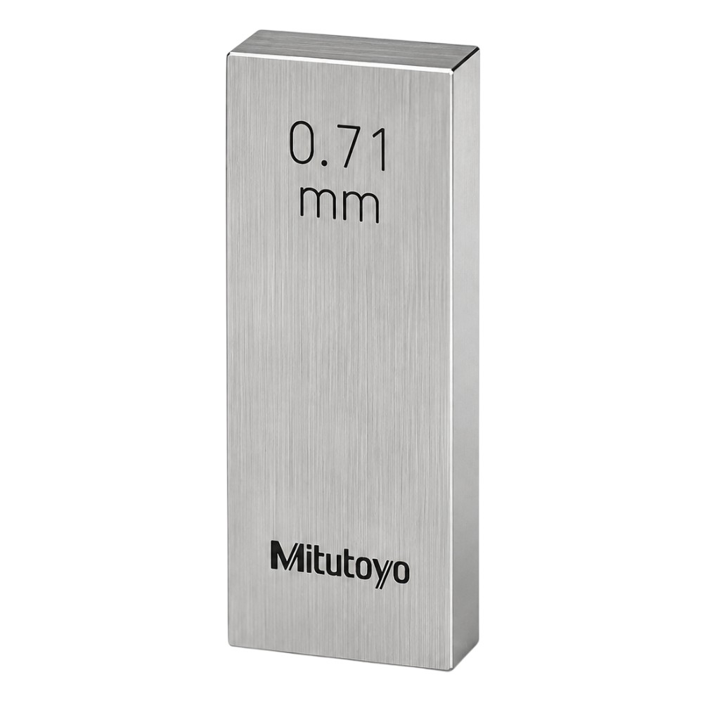 เกจบล๊อคเดี่ยว MITUTOYO Gauge Blocks Individual  Series 516  1912 031 ขนาด 0 71มิล เกรด 1  เหล็ก 