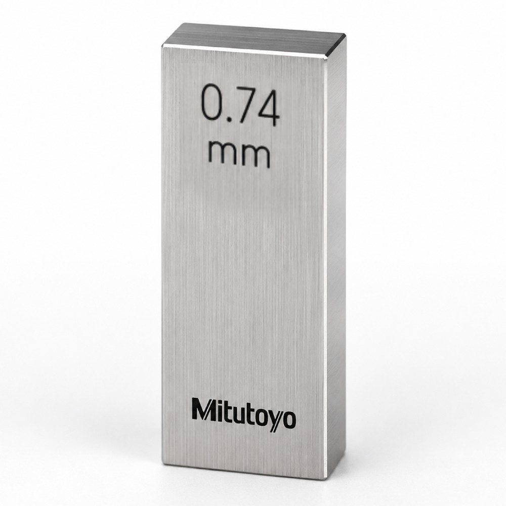 เกจบล๊อคเดี่ยว MITUTOYO Gauge Blocks Individual  Series 516  1915 031 ขนาด 0 74มิล เกรด 1  เหล็ก 
