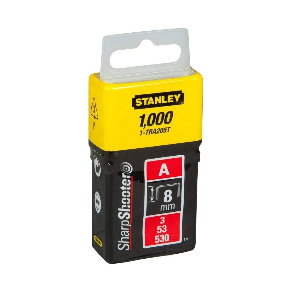 ลวดเย็บ Type A STANLEY 1 TRA205T ขนาด 8 มม   จำนวน 1 000 ลูก
