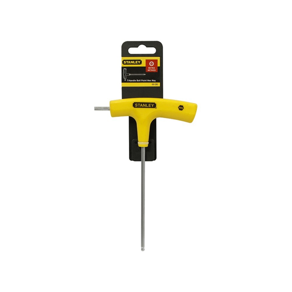 ประแจหกเหลี่ยม ด้ามตัวT STANLEY 69 280 ขนาด 4 มม 