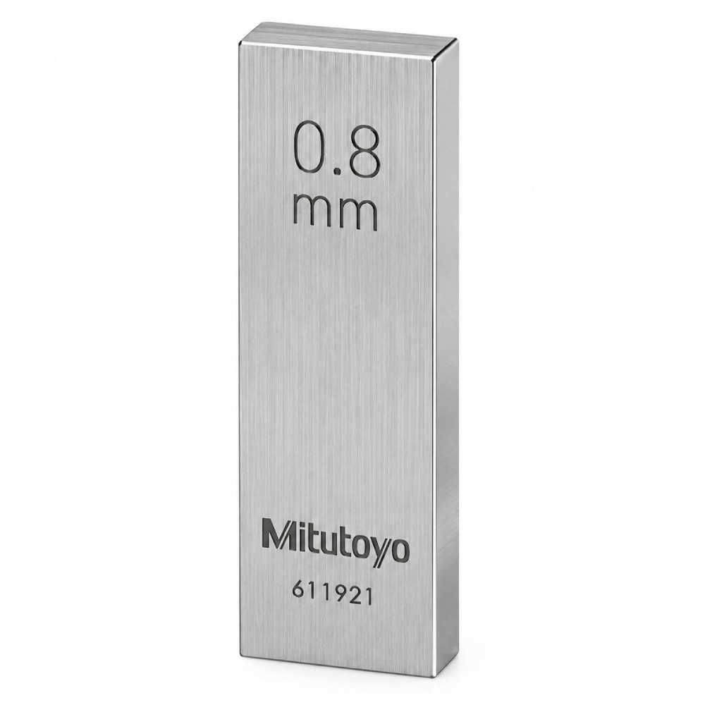 เกจบล๊อคเดี่ยว MITUTOYO Gauge Blocks Individual  Series 516  1921 031 ขนาด 0 8มิล เกรด 1  เหล็ก 