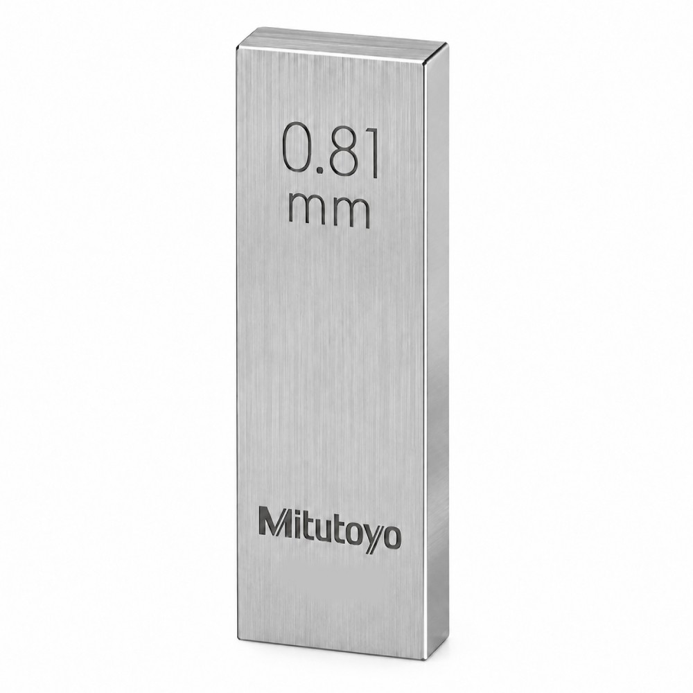 เกจบล๊อคเดี่ยว MITUTOYO Gauge Blocks Individual  Series 516  1922 041 ขนาด 0 81มิล เกรด 2  เหล็ก 