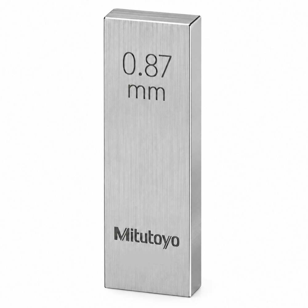 เกจบล๊อคเดี่ยว MITUTOYO Gauge Blocks Individual  Series 516  1928 021 ขนาด 0 87มิล เกรด 0  เหล็ก 