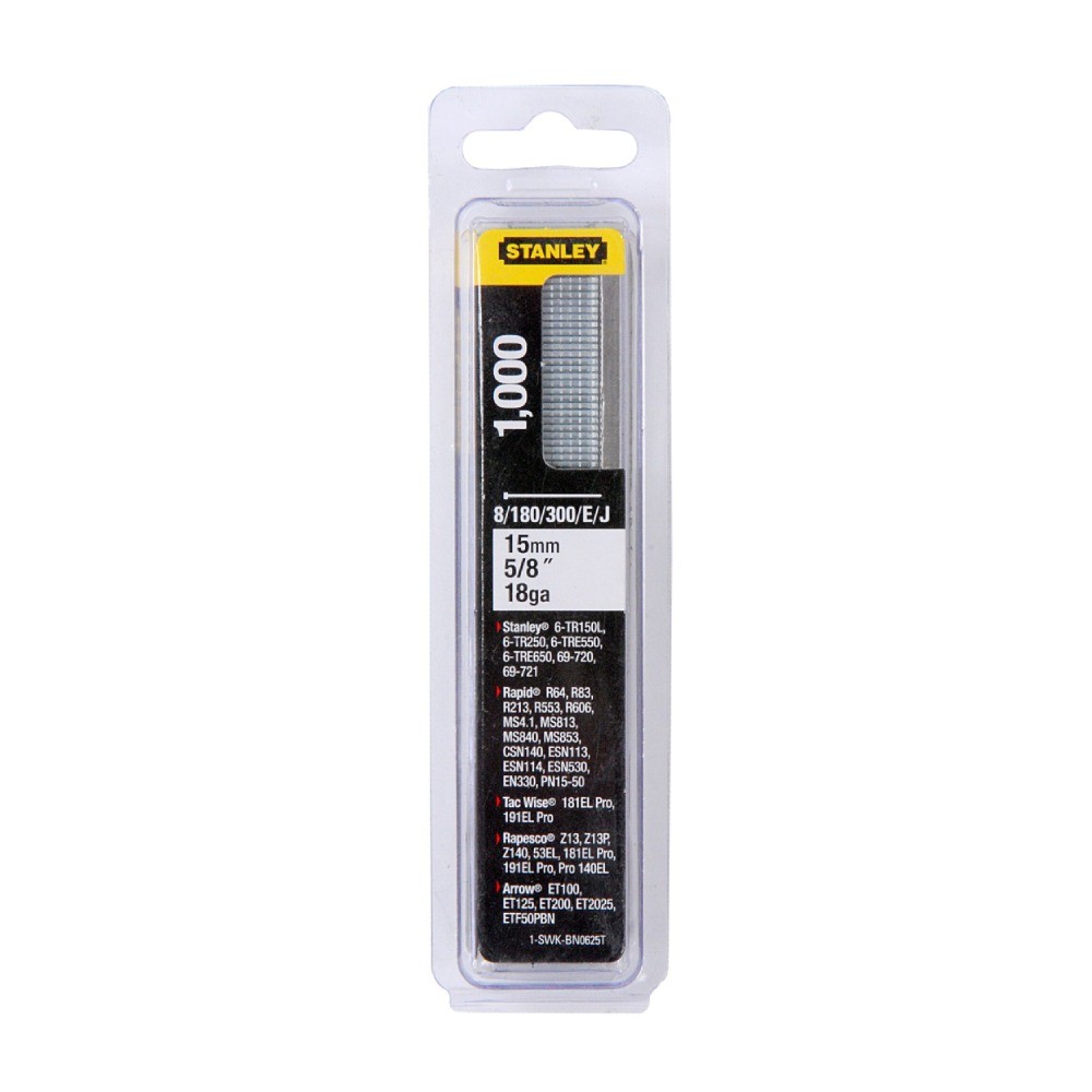 หมุดเย็บ Type J STANLEY 1 SWK BN0625T ขนาด 15 มม   1 000 ลูก