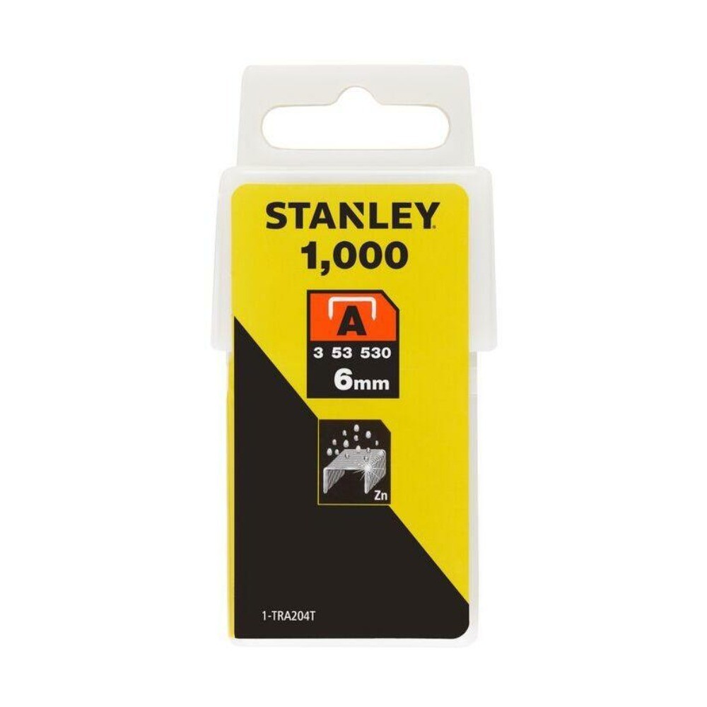 ลวดเย็บ Type A STANLEY 1 TRA204T ขนาด 6 มม   จำนวน 1 000 ลูก