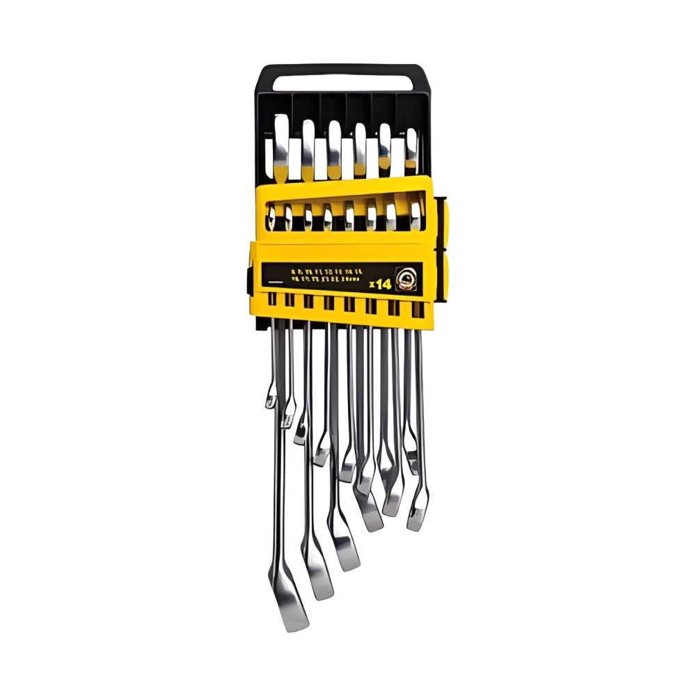 ชุดประแจแหวนข้างปากตายข้าง CWB STANLEY STMT78092 8 แบบแขวน  14 ชิ้น 