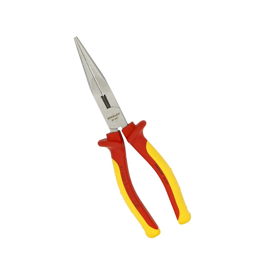 คีมปากแหลมหุ้มฉนวนกันไฟฟ้า STANLEY 84 007 8 นิ้ว