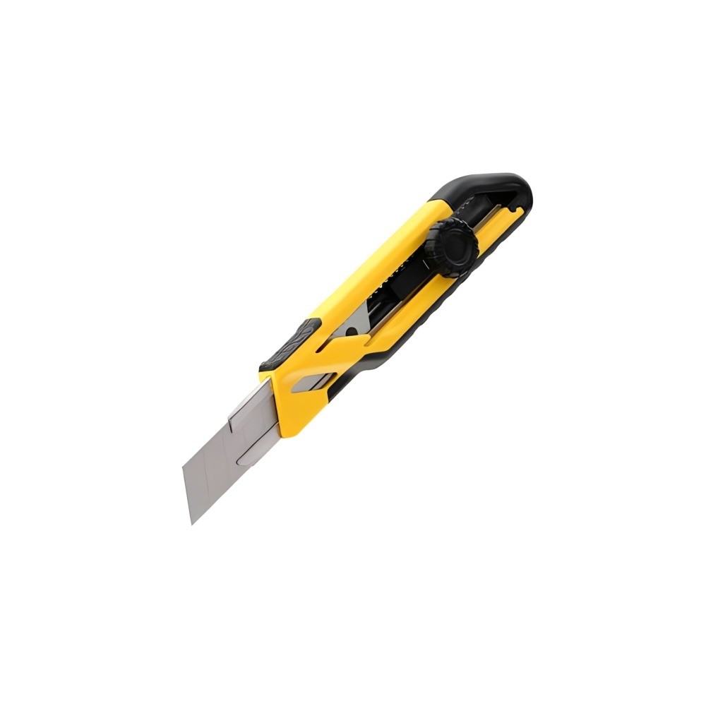 คัตเตอร์รุ่นโปรเพสชั่นนอล ด้ามทีพีอาร์ผสมยาง STANLEY 10 268 แบบไดออลล็อคขนาด 18 มม 