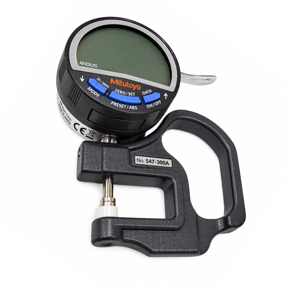 เกจวัดความหนาแบบดิจิตอล ขนาด 0 10มิล รุ่น 547 301A   547 300A MITUTOYO Digital Thickness Gauge No 547 301A   547 300A 547 300A