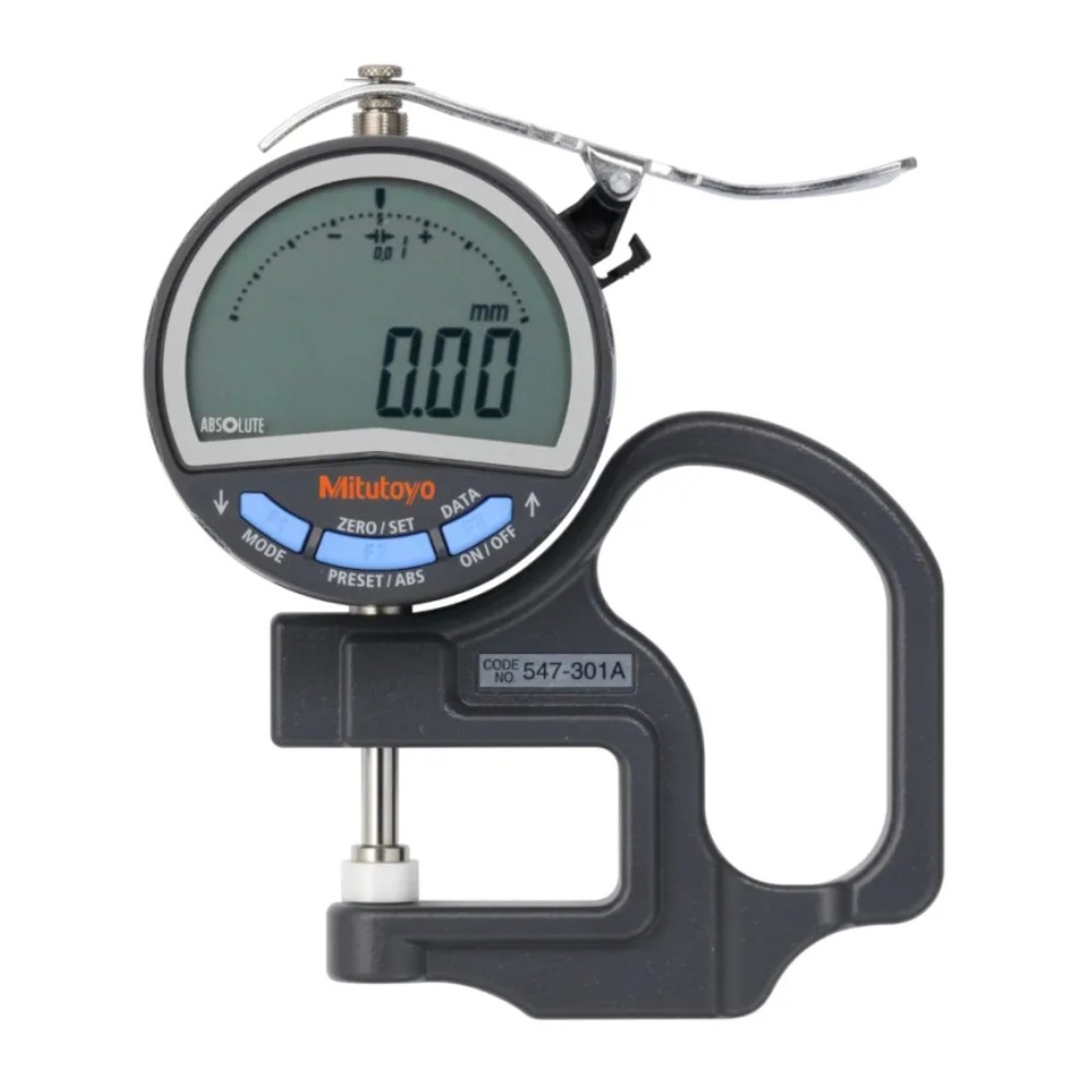 เกจวัดความหนาแบบดิจิตอล ขนาด 0 10มิล รุ่น 547 301A   547 300A MITUTOYO Digital Thickness Gauge No 547 301A   547 300A 547 301A