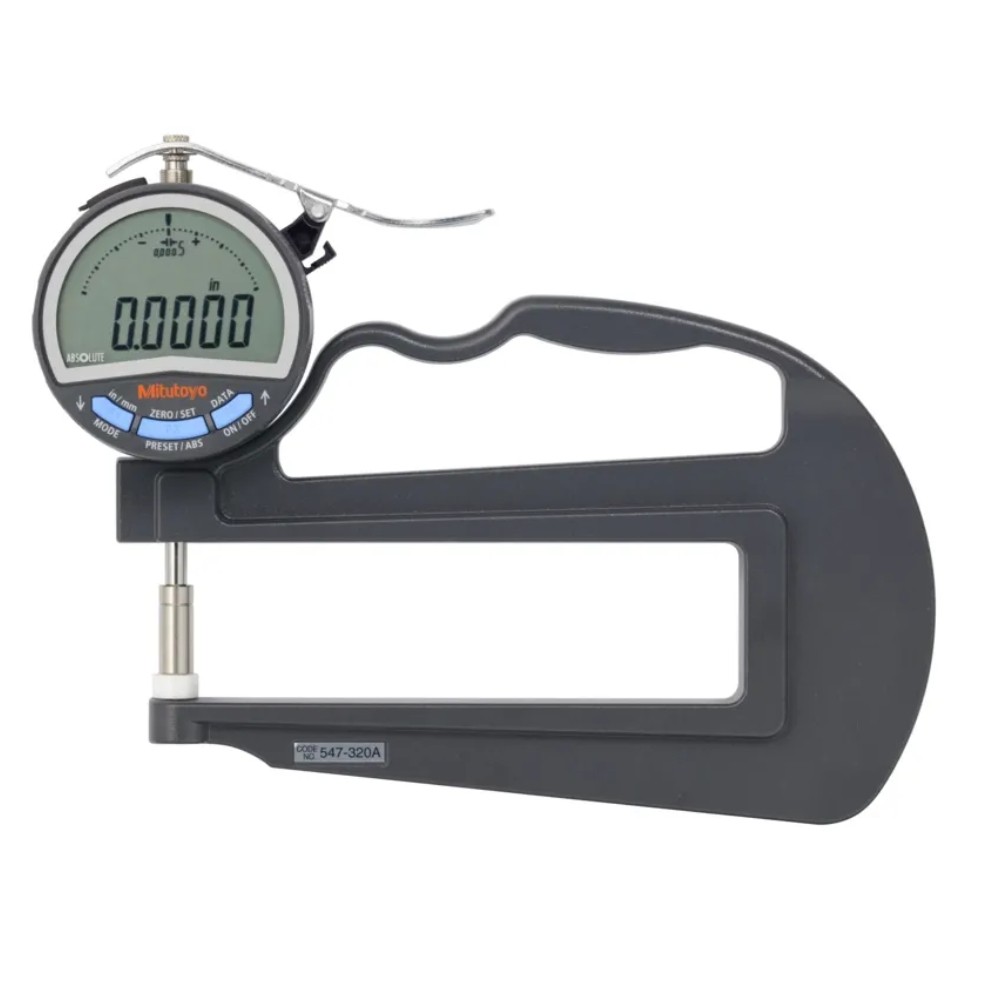 เกจวัดความหนาแบบดิจิตอล ขนาด 0 10มิล   0 0 4นิ้ว  MITUTOYO Digital Thickness Gauge No 547 320A 547 320A