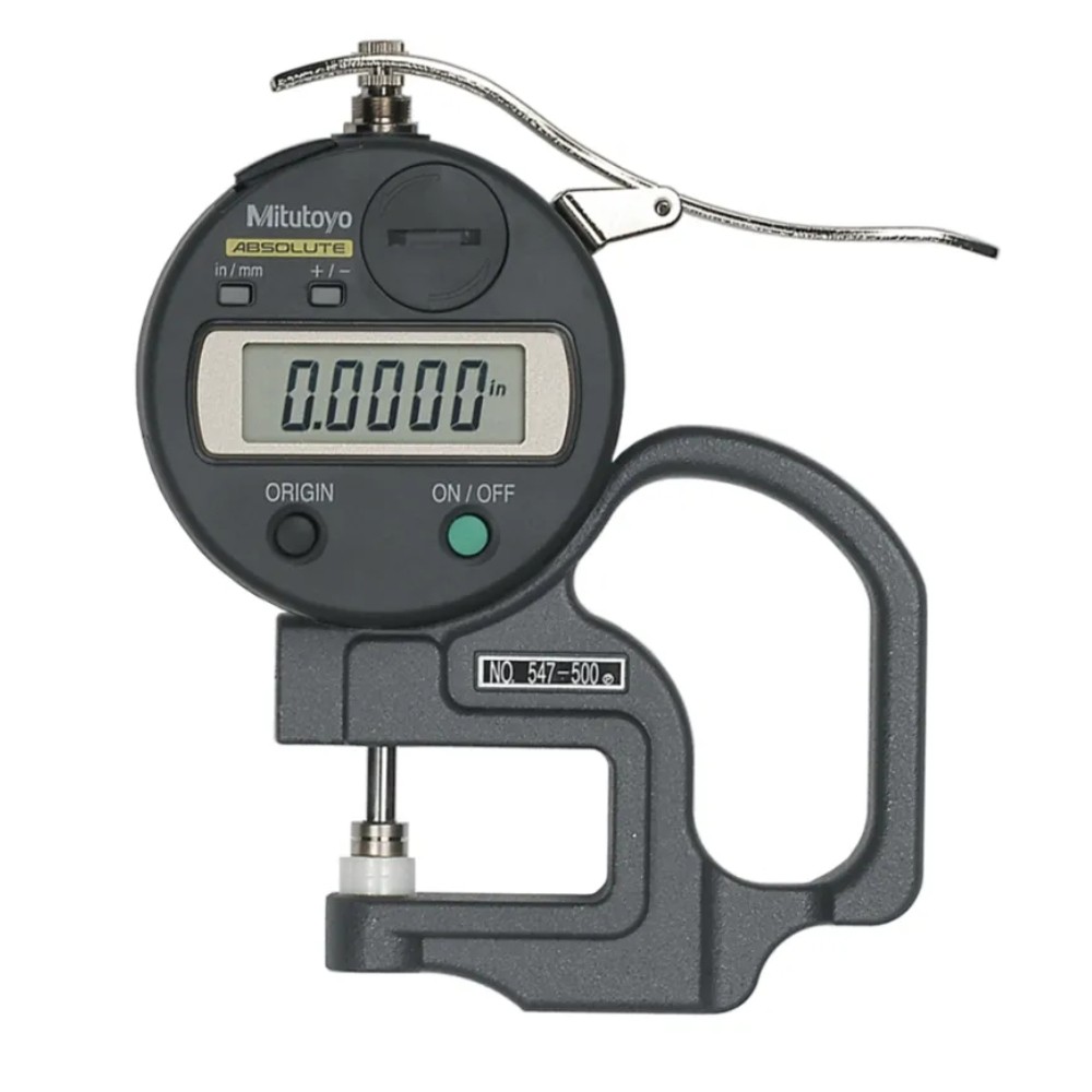 เกจวัดความหนาแบบดิจิตอล ขนาด 0 12มิล  0 0 47นิ้ว  MITUTOYO Digital Thickness Gauge No 547 500S 547 500S