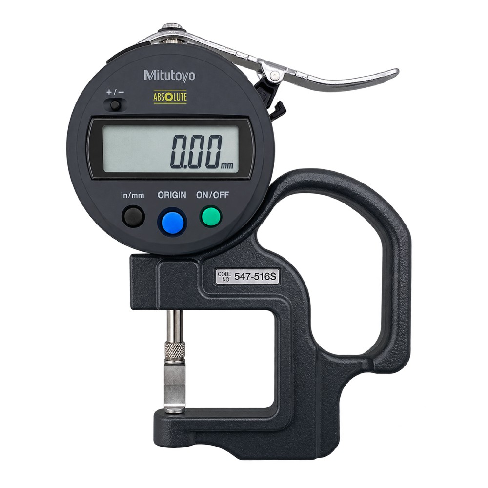 เกจวัดความหนาแบบดิจิตอล ขนาด 0 12มิล  0 0 47นิ้ว  MITUTOYO Digital Thickness Gauge No 547 516S 547 516S
