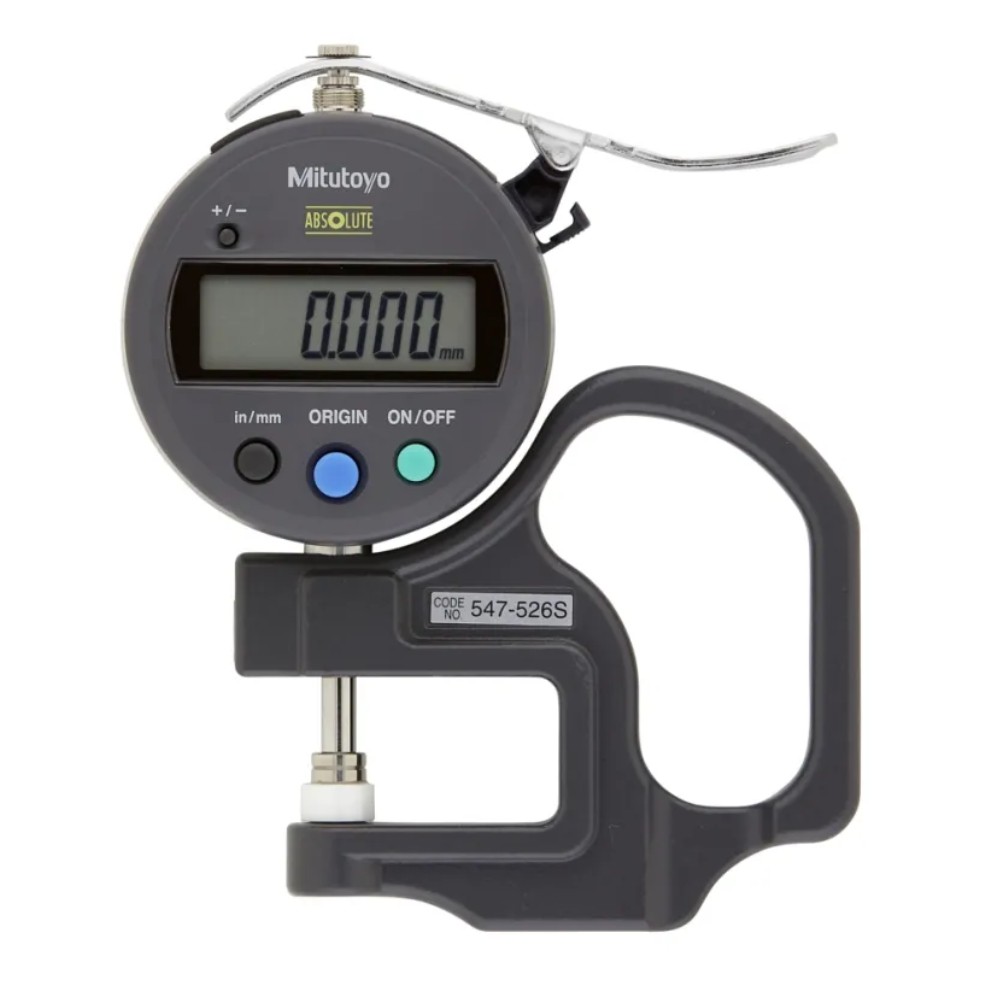 เกจวัดความหนาแบบดิจิตอล ขนาด 0 12มิล  0 0 47นิ้ว  MITUTOYO Digital Thickness Gauge No 547 526S 547 526S