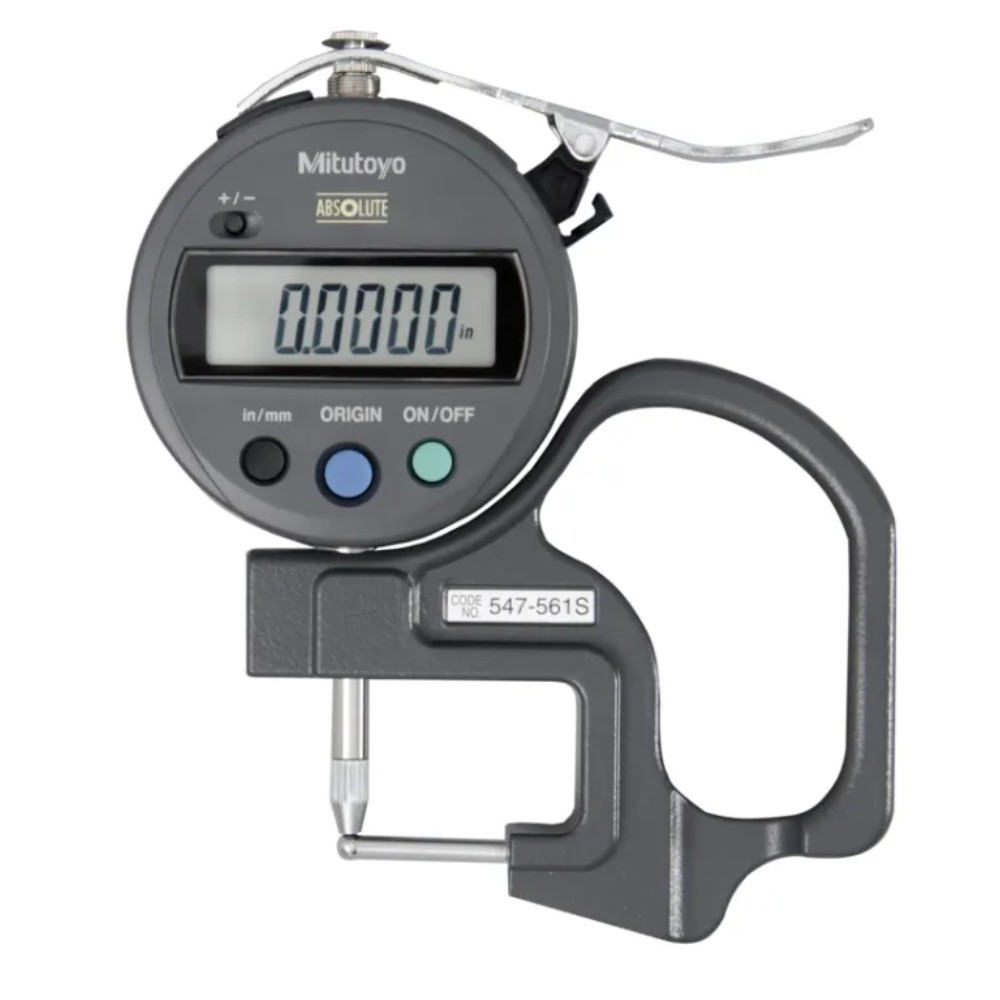 เกจวัดความหนาแบบดิจิตอล ขนาด 0 12มิล  0 0 47นิ้ว  MITUTOYO Digital Thickness Gauge No 547 561S 547 561S