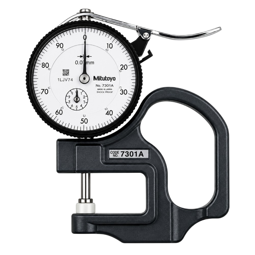 เกจวัดความหนาแบบเข็ม ขนาด 0 10มิล MITUTOYO Dial Thickness Gauge No 7301A 7301A