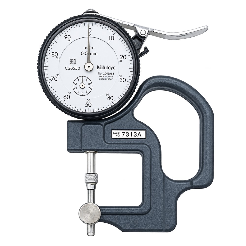 เกจวัดความหนาแบบเข็ม ขนาด 0 10มิล MITUTOYO Dial Thickness Gauge No 7313A 7313A
