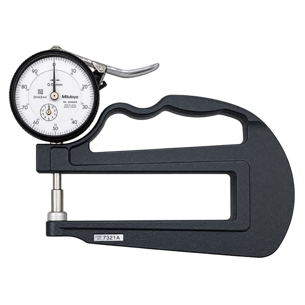 เกจวัดความหนาแบบเข็ม ขนาด 0 10มิล MITUTOYO Dial Thickness Gauge No 7321A 7321A