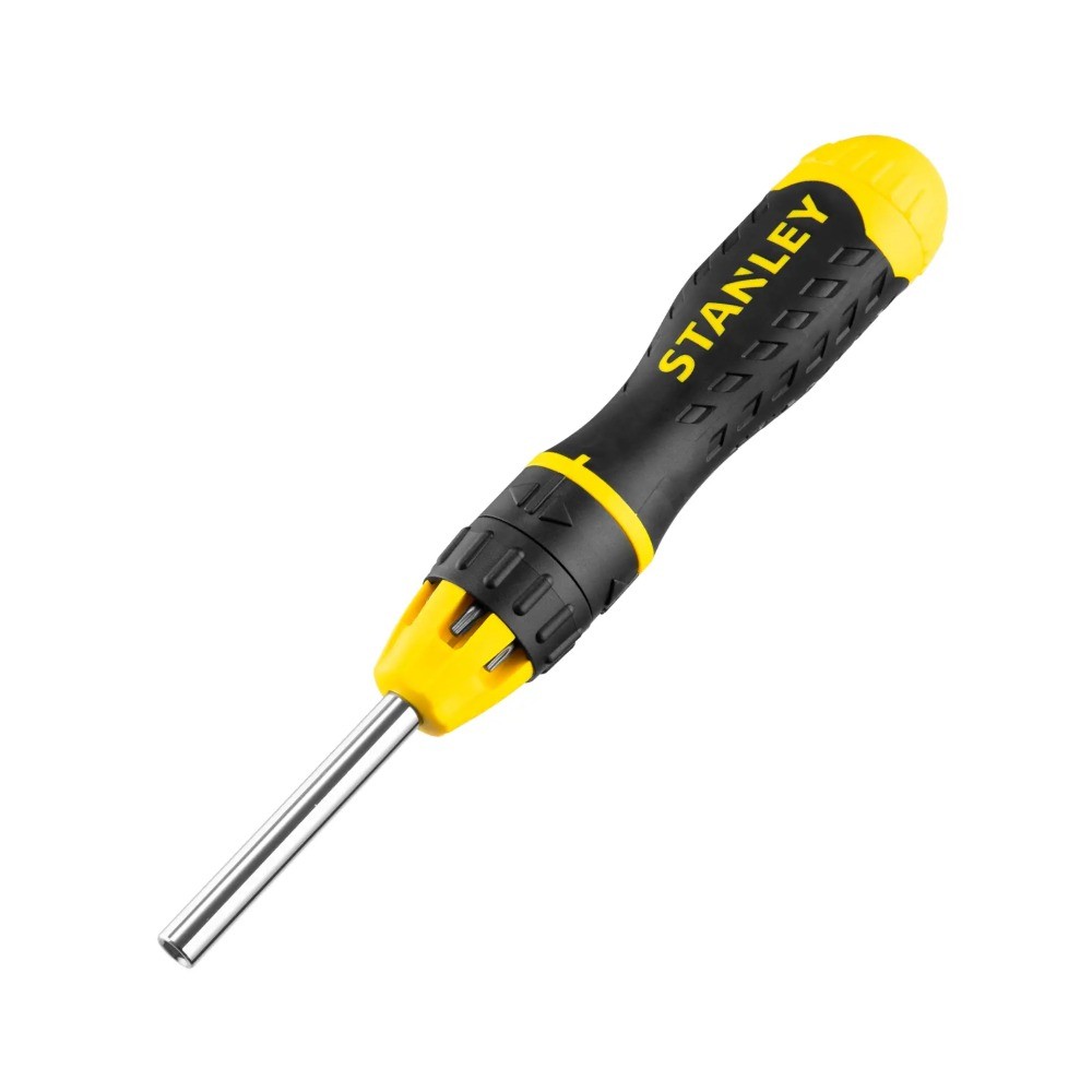 ไขควงด้ามฟรี STANLEY 68 010 พร้อมหัวไขควง 10 หัว